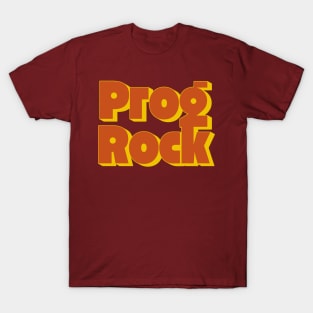 Prog Rock - Vintage Progressive Rock Typography T-Shirt